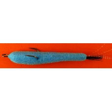 Поролон рыбка (откр двойник), 8 см синяя (1лист.*5шт)