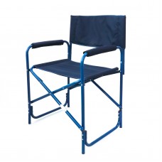 Кресло складное "СЛЕДОПЫТ" 585х450х825 мм, сталь 20 мм, синий
