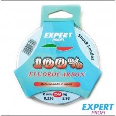 Леска  Fluorocarbon 100%  Shock Leader 0,376мм, 25 м, 11,48кг прозрачный FL 25376
