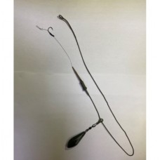 Монтаж №45 -100 грам. карповый "СКОЛЬЗЯЩИЙ", (1 крючок, под бойл, #4)  Груз карповый 045-100