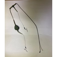 Монтаж №40 - 60 грам. карповый "inline плоский", (2 крючка, под бойл, # 4)  Груз карповый 040-060