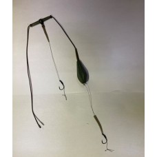 Монтаж №42 - 60 грамм. карповый "inline шар", (2 крючка, под бойл, # 4)  Груз карповый 042-060