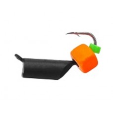 Мормышка Столбик черн с неон оранж.кубик0,8гр.д.3мм.