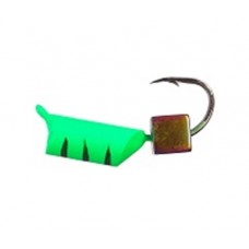 Мормышка Столбик зелен. с  кубиком1,6гр.д.4мм.