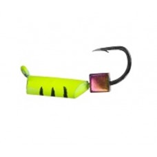 Мормышка Столбик желт.с  кубиком хам.0,8гр.д.3мм.