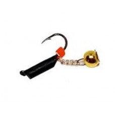 Мормышка Столбик черн с шаром на цепи.0,4гр.д.2мм.