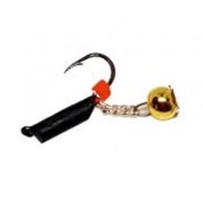 Мормышка Столбик черн  с мет.шаром на цепи 0,8гр.д.3мм.