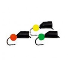 Мормышка Столбик черн с неоновой бусиной0,6гр.д.2,5мм.