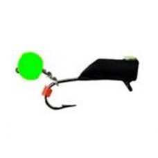 Мормышка Столбик черн с неоном на цепи 0,8гр.д.3мм.