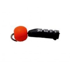 Мормышка Столбик черн с рисками +неон 0,4гр.д.2мм.