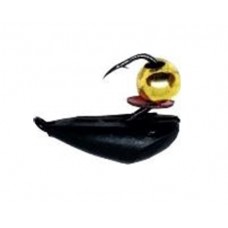 Мормышка Хрень черная(Новинка)0,6гр.д.3мм.