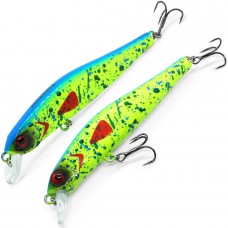 Воблер Kosadaka WINS XS 90S медл.тонущ, 95мм, 10.6г, 1.5-2.5м, цв.BKK WinXs90S-BKK