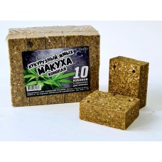 МАКУХА (кукуруз. жмых) с отверстием КОНОПЛЯ 320гр. (уп/10шт)