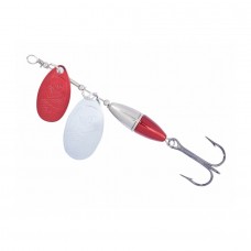 Блесна рыболовная двойная Colonel Metallica Silver-Red 14гр