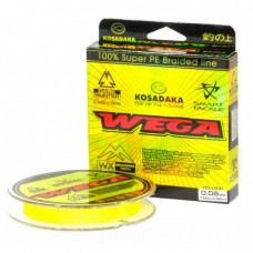 Леска плетен. Kosadaka "WEGA" 150м, флюор. 0,15мм, 8,25кг BWEG015Y BWEG015Y