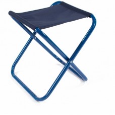 Стул туристич. складной, бол. 410х460х470мм, труба сталь 25х1 мм (рибстоп т. синий)/5/