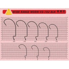 Крючок Wide Range Worm VD-102 № 4/0 BLN (25 шт/уп) VD102-4/0(25)