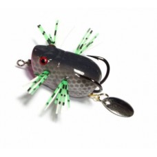 Приманка-незацеп.мягк.оснащ.плав. Лягушка-поппер-спинер им.лапкок LB10 30mm, 4g, цвет C87 (Kosadaka) LB10-C87 LB10-C87