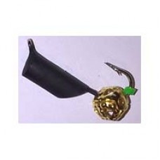 Мормышка тип 3 №56 столбик черный с неоновой бусиной d 3; 0,9 гр 56