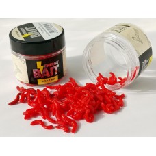 Искусственная насадка "ENERGY BAIT" ОПАРЫШ (S-M), цв. красный (в банке/120шт) 005.9068