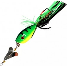 Приманка-незацепл. тверд. оснащ. плав. Лягушка-поппер с пропелл. LF35 45mm,10g, цвет P15 (Kosadaka) LF35-P15