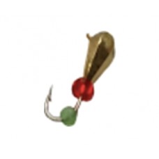 Мормышка Diskus 0450 Капля с бол гранями зол.