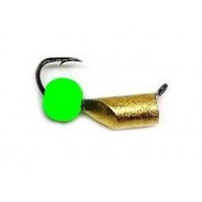 Мормышка тип 3 №57 столбик черный с неоновой бусиной d 3; 0,8 гр 57