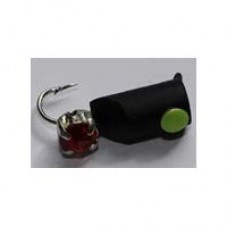 Мормышка тип 2 №55,1 столбик никель с неоновой бусиной d 2,5; 0,7 гр 55,1