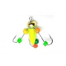 Мормышка тип 13 №024,3 Ведьма желтая неон0,8гр.д.3мм. 24,3