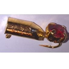 Мормышка тип 1 №40,2 столбик золото с кошачим глазом d 1,5; 0,2 гр