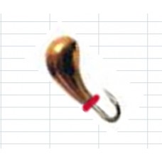 Мормышка Diskus 1840 чесночинка с отв. (черный)