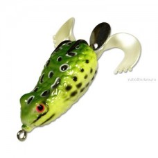 Приманка-незацепл. мягк. оснащ. плав. Лягушка-спиннер LF17 50mm, 12g, цвет C36 LF17-C36