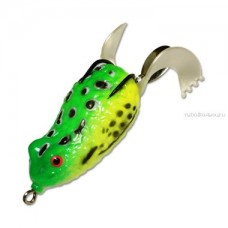 Приманка-незацепл. мягк. оснащ. плав. Лягушка-спиннер LF17 50mm, 12g, цвет C32 (Kosadaka) LF17-C32