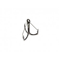 Крючок тройной-незацепляйка SWD "SCORPION" WEEDLESS TREBLE №1BLN (5шт.)