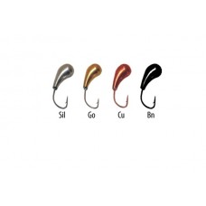 Мормышка Diskus 1840 чесночинка с отв. (медь)