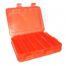 краснаяКОРОБОЧКА  для воблеров и балансиров ВБ-3 2-х стор.(5+5отд.)(200х160х45мм)