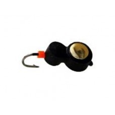 Мормышка тип 2 №92 Муравей плоский черн +коронка  d4;0,9гр 92