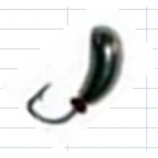 Мормышка Diskus 1930,0 чесночинка с фаской с отверстием в ассортиметне