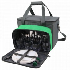 Сумка-холодильник с набором посуды, для напитков тм "Арктика", арт. 4200-4 с рисунком 4200-4
