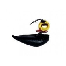 Мормышка тип 3 №85,1 Хрень черная(Новинка) d4;  гр 85.1