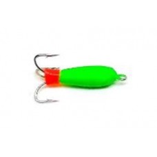 Мормышка тип 15 №148,1 Черт зеленый неоновый1,4гр.д.4мм. 148,1