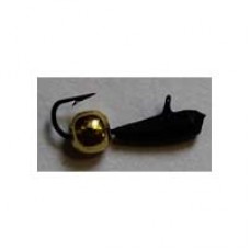 Мормышка тип 2 №197,4 Уралка золото с гр.бус. d 2; 0,3 гр 197,4