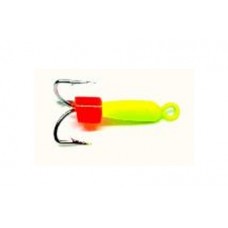 Мормышка тип 10 №146,3 Черт желтый неоновый0,7гр.д.3мм. 146,3