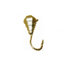 Мормышка Diskus 0250 Капля граненая с ушком черн.