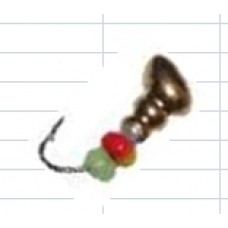 Мормышка Diskus 2950 муравей с отверстием(серебро)